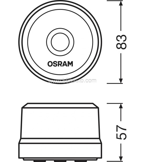 Osram LEDguardian ROAD FLARE Signal V16 mágneses biztonsági jelzőlámpa 